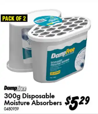 Bunnings Disposable Moisture Absorbers offer