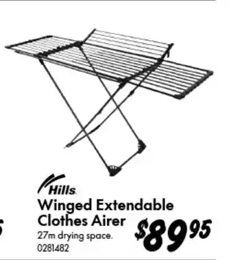 Bunnings Winged Extendable Clothes Airer offer