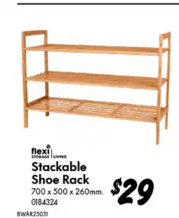 Bunnings Stackable Shoe Rack offer