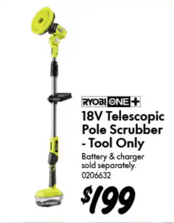 Bunnings 18V Telescopic Pole Scrubber - Tool Only offer