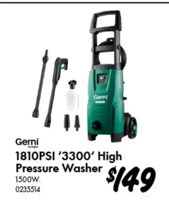 Bunnings High Pressure Washer offer