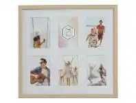 Officeworks Lifestyle Brands Promenade Gallery Frame 6-4x6 Opening Oak offer