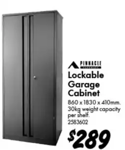 Bunnings Lockable Garage Cabinet offer