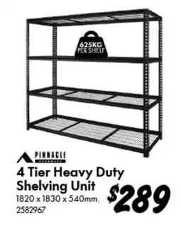 Bunnings 4 Tier Heavy Duty Shelving Unit offer