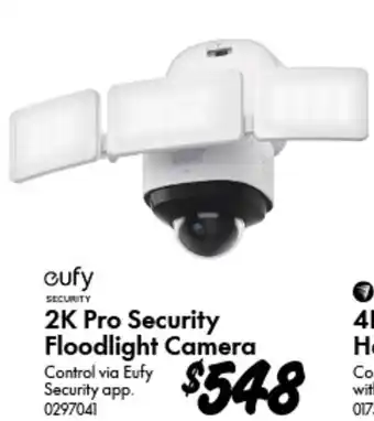 Bunnings 2K Pro Security Floodlight Camera offer