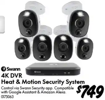 Bunnings 4K DVR Heat & Motion Security System offer