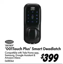 Bunnings '001Touch Plus' Smart Deadlatch offer