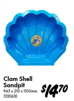 Bunnings Clam Shell Sandpit offer