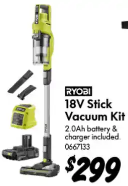 Bunnings 18V Stick Vacuum Kit offer