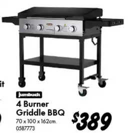 Bunnings 4 Burner Griddle BBQ offer