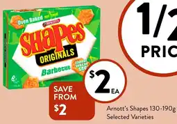 Foodworks Arnott's Shapes offer