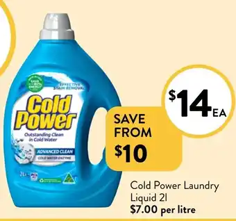 Foodworks Cold Power Laundry Liquid offer