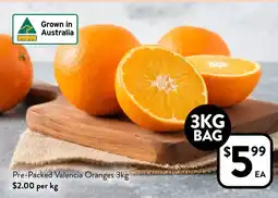 Foodworks Pre-Packed Valencia Oranges offer