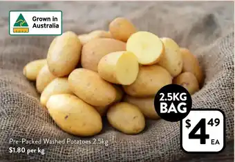 Foodworks Pre-Packed Washed Potatoes offer