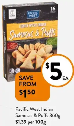 Foodworks Pacific West Indian Samosas & Puffs offer