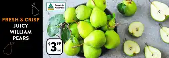 Foodworks Juicy William Pears offer