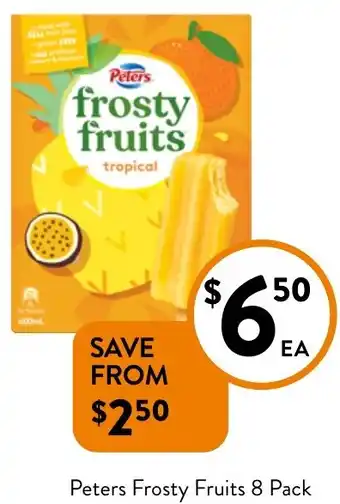 Foodworks Peters Frosty Fruits offer