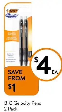 Foodworks BIC Gelocity Pens offer