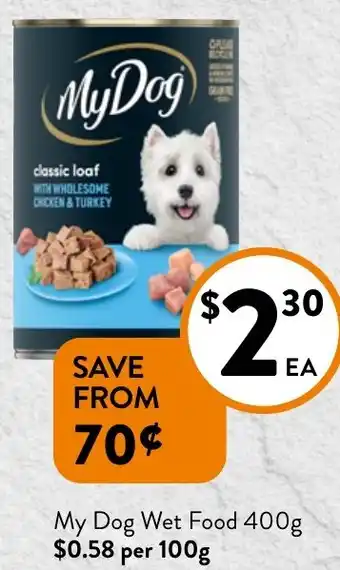 Foodworks My Dog Wet Food offer