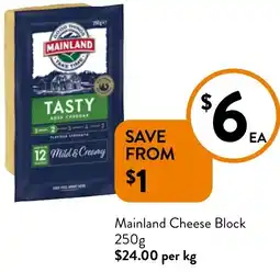 Foodworks Mainland Cheese Block offer