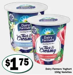 Friendly Grocer Dairy Farmers Yoghurt Varieties offer