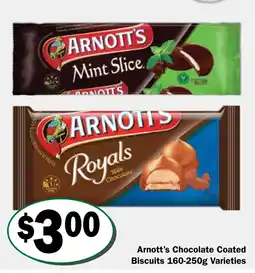 Friendly Grocer Arnott's Chocolate Coated Biscuits Varieties offer