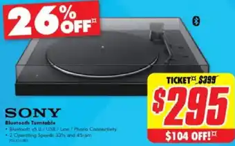 The Good Guys Bluetooth Turntable offer