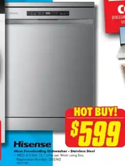 The Good Guys 60cm Freestanding Dishwasher - Stainless Steel offer