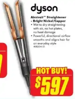 The Good Guys Airstrait Straightener - Bright Nickel/Copper offer