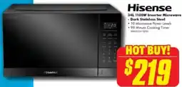 The Good Guys 34L 1100W Inverter Microwave - Dark Stainless Steel offer