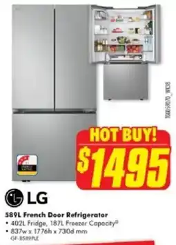 The Good Guys 589L French Door Refrigerator offer