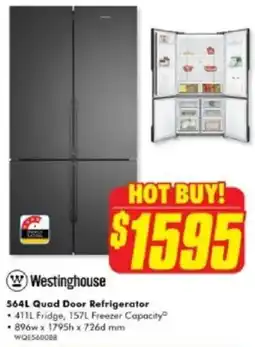 The Good Guys 564L Quad Door Refrigerator offer