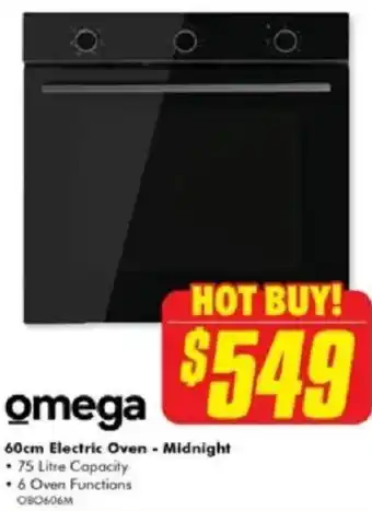 The Good Guys 60cm Electric Oven - Midnight offer