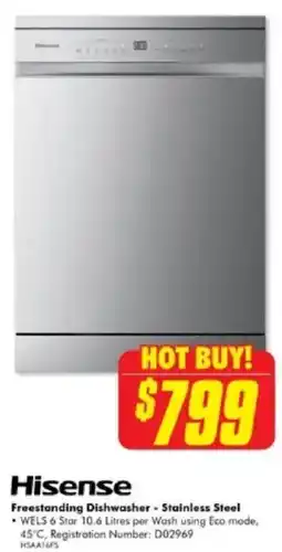 The Good Guys Freestanding Dishwasher - Stainless Steel offer