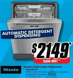 The Good Guys AutoDos Built-Under Dishwasher - CleanSteel offer