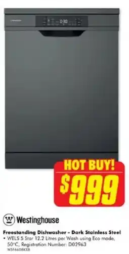 The Good Guys Freestanding Dishwasher - Dark Stainless Steel offer