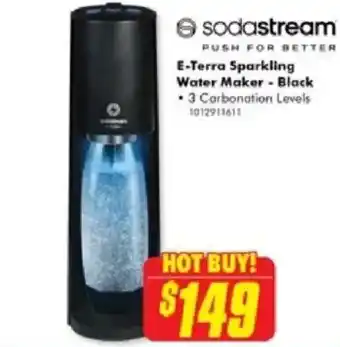 The Good Guys E-Terra Sparkling Water Maker - Black offer