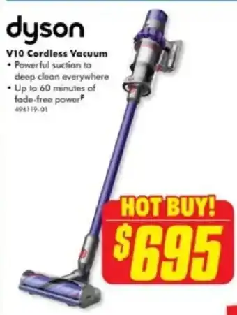 The Good Guys V10 Cordless Vacuum offer