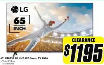 The Good Guys 65* UT8050 4K UHD LED Smart TV 2024 offer