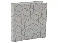 Officeworks Lifestyle Brands Tribeca Photo Album Grey 200 Capacity offer