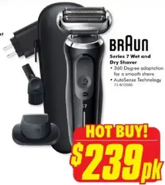 The Good Guys Series 7 Wet and Dry Shaver offer