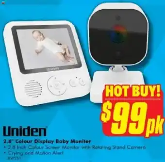 The Good Guys 2.8" Colour Display Baby Monitor offer