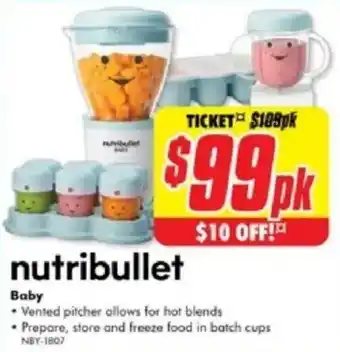 The Good Guys Nutribullet Baby offer