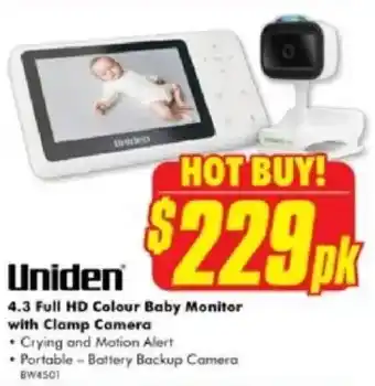 The Good Guys 4.3 Full HD Colour Baby Monitor offer