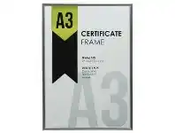 Officeworks Lifestyle Brands A3 Certificate Frame Silver offer
