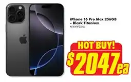 The Good Guys iPhone 16 Pro Max 256GB offer