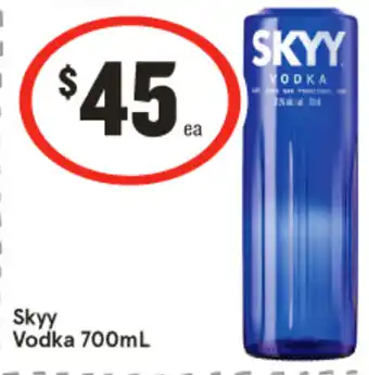 IGA Liquor Skyy Vodka offer