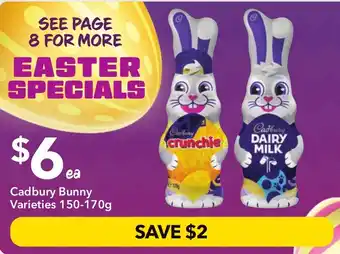 Ritchies Cadbury Bunny Varieties offer