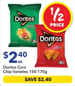 Ritchies Doritos Corn Chip Varieties offer