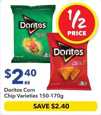 Ritchies Doritos Corn Chip Varieties offer